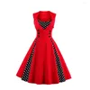 Sukienki imprezowe czerwone krótkie bal maturalne damskie styl damskiej suknia A-line