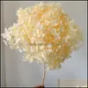 Decorative Flowers Wreaths 1Bunch/40X20Cm/30Colors Anna Hydrangea Whole Branch Preserved Dried Flower Bouquet P Ograph Home Deskto Dhzlg