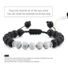 Strand Men Lava Stone Bracelet Essental Oil Diffuser Classic Women Healing Balance Tiger Eye Beads Bacelets Alexable Alemble