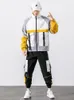 Men's Tracksuits Men Sets Spring And Autumn Tooling Jacket Suit Two-piece Trend Korean Student Ins Japanese Style Clothing