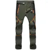 Men's Pants Men And Women Quick Drying Outdoor Color Stitching Mountain Climbing Pantalones Clothing Windproof Trousers