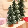 Decorações de Natal Modern Pine Tree Decor PVC Mini Decorativo Aumente Atmosfera Festiva Cedro de Cedro Janela de Janela