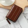 Uchwyty karty Korean Fashion Aligator Credit Id ID Mały skórzany portfel dla kart mini case bank wielofunkcyjny torebki monet