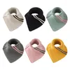 Scarves Winter Turtleneck False Collar Knit Striped Detachable Scarf Stretch Neck Warmer