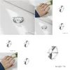 Band Rings Europe Fashion Retro Love Angel Wings Openable Lady Ring Drop Delivery Jewelry Dhawv