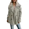 Women's Fur Autumn Winter Warm Women's Faux Jacket Plush Coat Artificial Fluffy Fleece Optional Female Thick Clothing