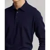 Camisola de lã de suéteres masculinos Polo de lapela de moda quente malha de malha