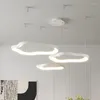 Kroonluchters zwarte witte ijzeren lamphouder plastic lampenkap hanger woonkamer slaapkamer dineren moderne led kroonluchter