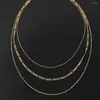 Choker EN Bohemian Fashion Multi-layer Chain Necklace Charm Gold Color Chokers Jewelry Kpop Collar For Women Girls Gifts