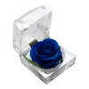 Dekorativa blommor Alla hjärtans dag Ornament 1 Imitation Roses Gift Rose Acrylic Presentlåda