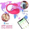 Massager per adulti App di controllo a lunga distanza Vibratore femmina bluetooth vibrante uovo wireless remoto mpibelli clitoride clitoride per donne