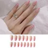 False Nails 24st/Box Women Fashion Manicure Tool Artificial Pink Nail Tips Ballerina Wearable Fake