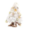 Juldekorationer mini med hängande ornament små 50 cm gåvor po props belysning konstgjorda xmas träd för walkway bordsskiva fest