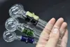14CM pipe en verre couleur verre brûleur à mazout tube de verre pipes à fumer huile ongles somking tuyaux conduites d'eau herbe sèche tuyau de brûleur à mazout boule de 30mm