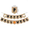 Décoration de fête bannière personnalisée créative Halloween Portable tirer drapeau fond heureux réutilisable pour décor de salon
