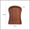 Dishes Plates Wooden Tray Beech Home Dining Plate Walnut Color Party Restaurant Decoration Dessert Drop Delivery Garden Kitchen Ba Otzbk