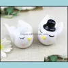 Party Favor Wedding Ceremony Bird Salt och Pepper Shaker Personlighet Brud Brudgummen Säsong Bottens kryddor POT 3 8ZL GGKK DROP DEL OTXFD