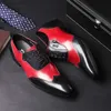 Elbise Ayakkabı Şık Erkekler Resmi Oxford Ayakkabı Kanat Işığı Gerçek Deri M
