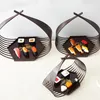 Plates Hexagonal Sushi Tempura Japanese Decorate Hand Baskets Restaurant Fruit Dessert Snack Specialty Plate Tableware 1pcs