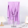 Scarves Solid Color Women Scarf Cashmere Pashmina Shawls Tassel Hijab Head Wraps Femme Thick Winter Bandana Foulard