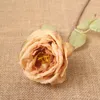 Dekorativa blommor kransar singel Silk Rose Artificial Flower Decoration Home Bride Diy Holding Fake Accessories Wedding El Office Bedroom