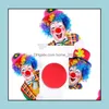 Inne imprezy imprezowe dostarcza 50 mm gąbka Ball Red Clown Magic Nos na Halloween Masquerade Christamas Decors Akcesorium Sn336 Drop D Dhnjf