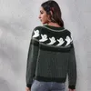 Kadın Sweaters Kış Kadınlar Cadılar Bayramı Örme Kazak Büyük Boy Külepler Bayan Gevşek Polka Dotlar Tatil Basılı Jumper Sueter Mujer