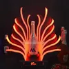 Peacock Tail Led Luminous Bar Wine Bottle Holder Oplaadbare Champagne Cocktail Whisky Treeware Display Plank voor Disco Party Nightclub SS0118