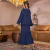 Etnische kleding Ramadan Eid geplooid Abaya Satin Dubai Avondjurken voor vrouwen Saudi Turkije Islam Pakistan Moslim lange jurk Kaftan Robe Kaftan