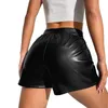 Women's Shorts Ladies Leather Multi Colored High Waisted Stretch Casual Teddy Underwear Erotic Lingerie One-pieces