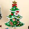 クリスマスデコレーションミニ人工ツリーキットエルク雪だるま装飾用の本棚のダイニングテーブルのおもちゃ