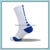 Other Home Textile Professional Basketball Sport Sock Terry Height 16Cm Compression Thermal Drop Delivery Garden Textiles Dhlze