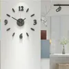 Wandklokken 16 inch Diy stille hangende klok creatieve driedimensionale combinatie zelfaanval woonkamer decoratie