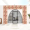 Decorative Flowers 4PCS Artificial Wall Panel Faux Roses Flower Backdrop For Party Wedding Bridal Shower Outdoor Decoration