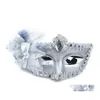 Festmasker sexig diamantguld lysande pl￤terad fj￤derblommor br￶llop rekvisita maskerad mardi gras mask sex lady fiestas droppleverans otw5g