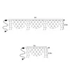 문자열 3m 공작 메쉬 그물 LED 조명 창 커튼 문자열 배경 벽 요정 야외 크리스마스 파티 웨딩 장식