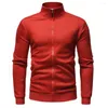 Sweat à capuche pour homme Pull pour homme Casual Sports Youth Solid Color Fleece Zipper Cardigan Jacket