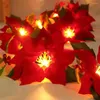 Cordes 2M 10/20LED guirlandes de fleurs de noël lumières féeriques romantiques à piles pour la fête de Noël Hoilday Festival