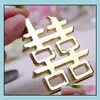 Openers 100Pcs Chinese Asian Themed Double Happiness Bottle Opener Wedding Party Favors Giveaways Sn499 Drop Delivery Home Garden Ki Dhuiw