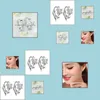 Charm sier oorbellen vlinder zirconia kleine hoepel oorbel voor meisjes kind vrouwen luxe sieraden mooi sieraden hies drop levering dh0bt