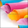 Glassverktyg Popsicle mod 6 färg DIY Sile Holder Mticolor Sleeve Miljö Mögelverktyg med ER -varor i lager 1 6ZG V Drop Del otbhe