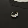 Cluster-Ringe, koreanischer Vintage-Kristall-Opal-offener Ring, exquisit glänzender Zirkon-Stern für Frauen, geometrische Ästhetik, Modeschmuck, Geschenk