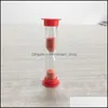 ساعات أخرى ملحقات البلاستيك 1 دقيقة الرملية MCTOLOR SANDGLASS SAND CLOCK TITSERS إبداعية هدايا الأطفال أطفال ساعة متر منزل OTFJC