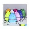 Storage Bags Dstring Backpack Bag With Reflective Strip Cinch Sack For School Yoga Sport Gym Traveling Sn4678 Drop Delivery Home Gar Dhd4S