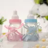 Confezione regalo Baby Shower Box Bottle Blue Boy Pink Girl Battesimo Battesimo Festa di compleanno Festa dei bambini Bomboniere Caramelle