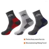 Herrensocken, 3 Paar, Mann, Baumwolle, Mittelrohr, schnell trocknend, Deodorant, atmungsaktiv, weich, Winter, Zuhause, Radfahren, Basketball, Thermosocke