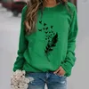 Women's Hoodies Women S-3XL Fashion Winter Dames Casual lange mouwen Tops Dames Print Sweatshirt Hoge kwaliteit materialen