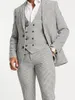 Passen Sie einen Smoking mit Hahnentrittmuster und spitzem Revers Bräutigam Smoking für Männer an, Hochzeit/Abschlussball/Abendessen, Blazer, Jacke, Hose, Weste mit Krawatte, W1226