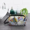 Borse cosmetiche Borsa da viaggio astratta con zeppa viola personalizzata per le donne Wassily Kandinsky Toiletry Makeup Organizer Lady Storage Dopp Kit