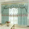 Curtain European Style Curtains For Living DiningRoom Bedroom Light Luxury Embroidered Semi-shade Finished Product Customization